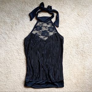 Dressy Black Halter Blouse 🖤✨